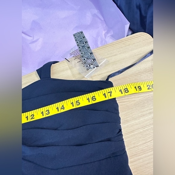 NWT Gianni Bini Danica Tiered Ruffle Sweetheart Dress in Navy Sz 8 - Picture 12 of 14